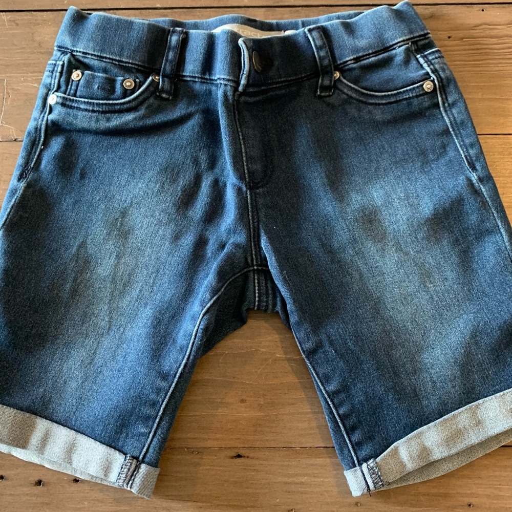 Tractr Girls stretch denim Bermuda shorts